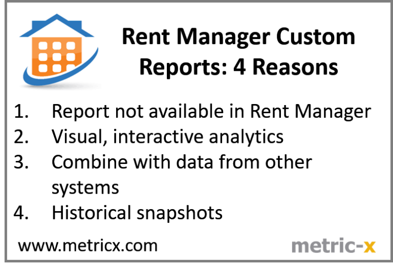 Rent Manager Custom Reports MetricX